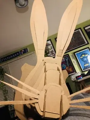 How To Make Rabbit Craft Using Cardboard For Kids