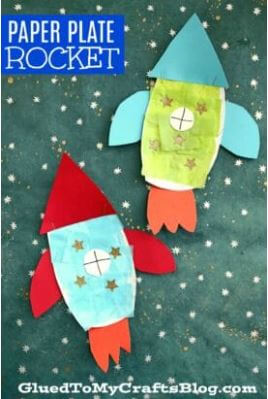 How To Make Rocket With Paper Plate