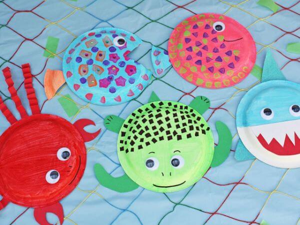 How To Make World Ocean Day Sea Creatures With Paper Plate For Kids