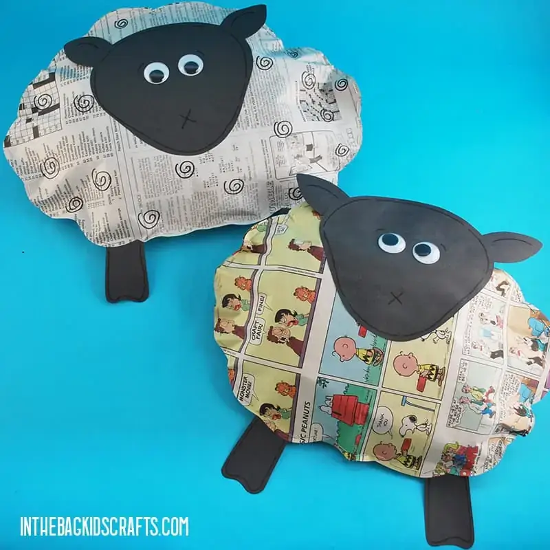 How To Make Sheep Craft Using Template
