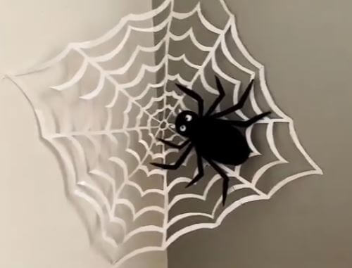 How To Make Spider Web Craft Using Cardboard & Paper