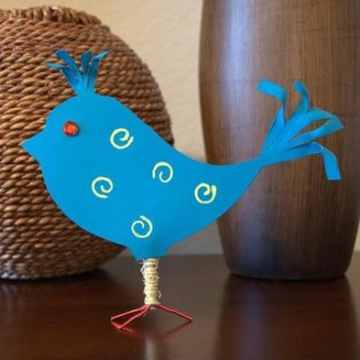 How To Make Spring Bird Craft Idea With Recycled Plastic Bottle For Kids
