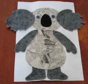 Koala Craft Idea Out Of Newspaper