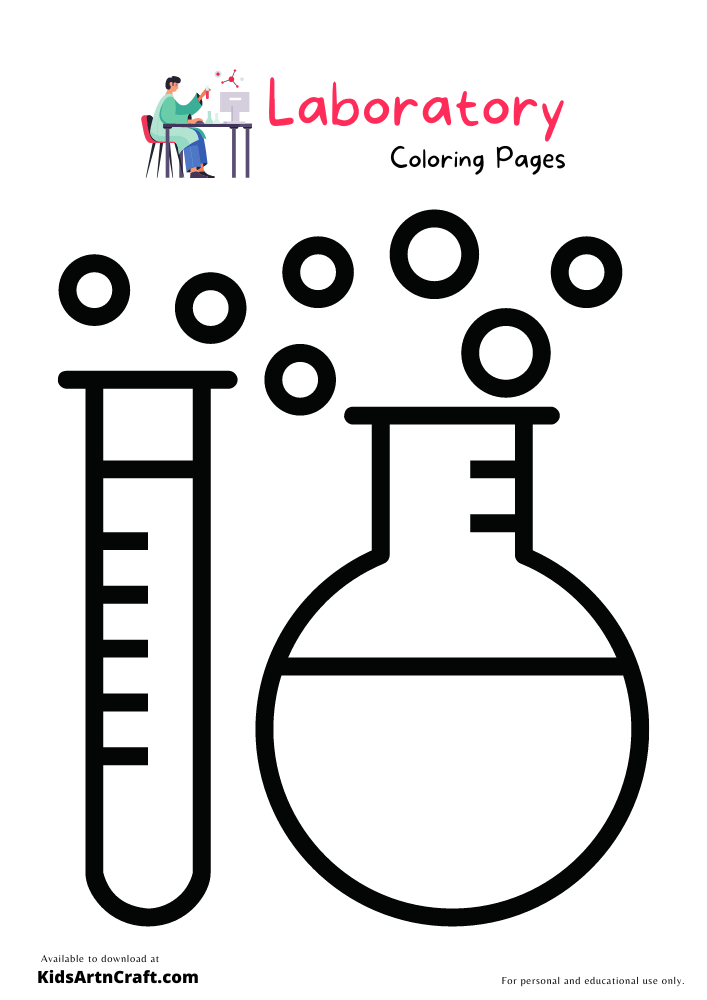 Laboratory Coloring Pages For Kids – Free Printables