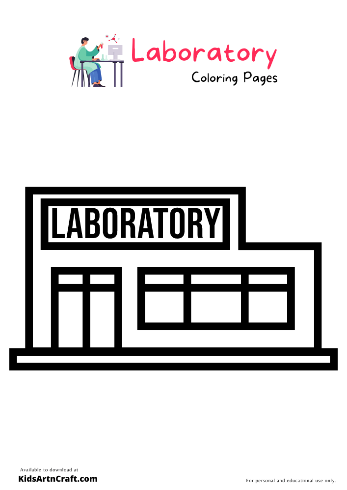 Laboratory Coloring Pages For Kids – Free Printables