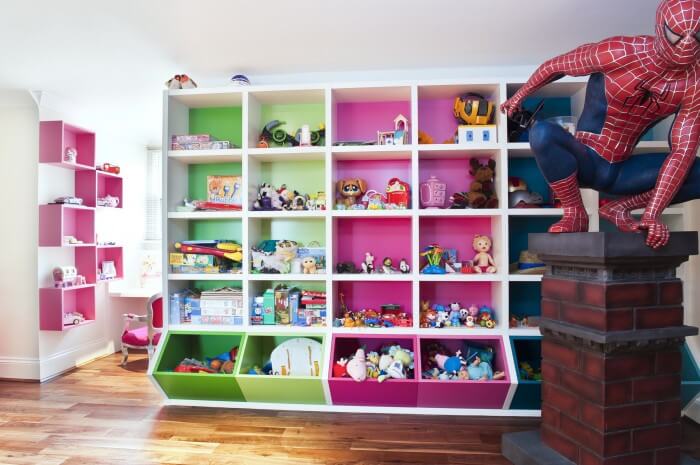 Large Space Toy Storage Area In Playroom