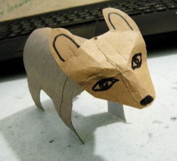 Make Brown Bear Craft Out Of Cardboard For Kids