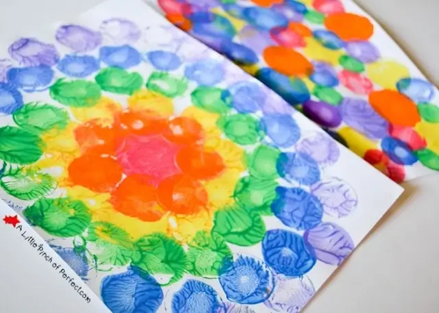 Amazing Art Projects Inspired Milk Caps & Lids Squish Painting Art For Kids