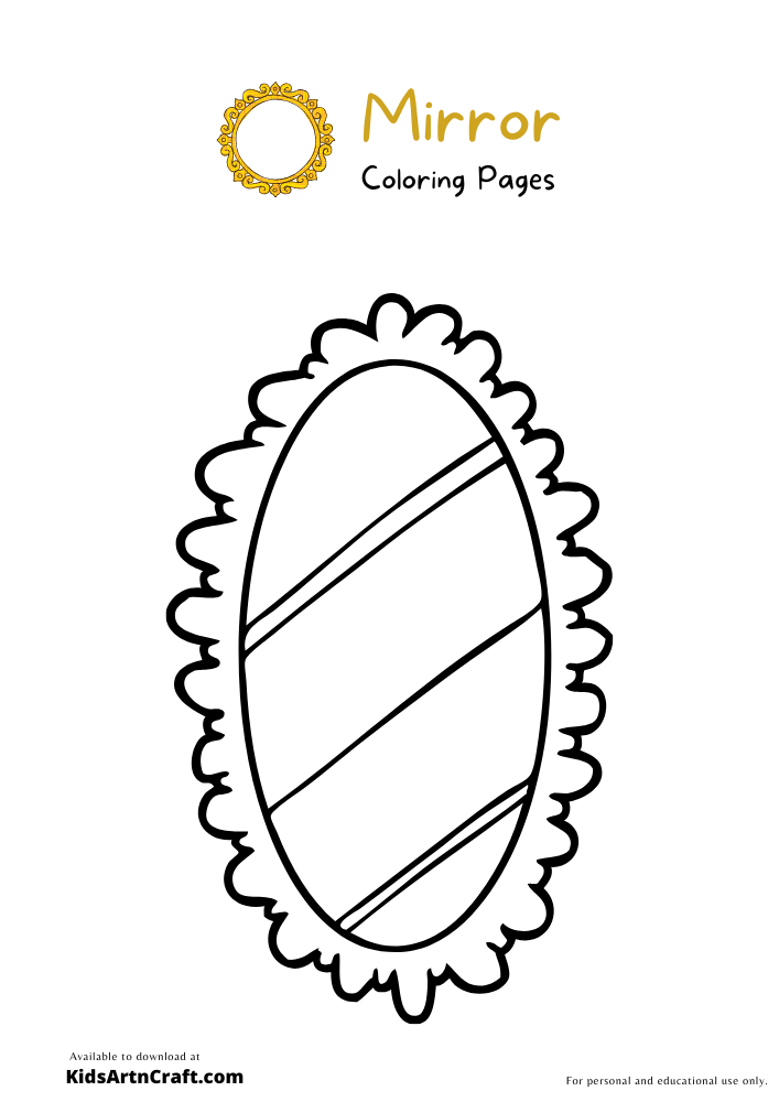 Mirror Coloring Pages For Kids – Free Printables