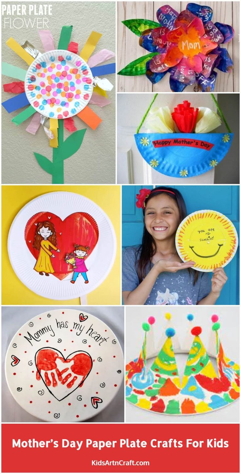 Mother’s Day Paper Plate Crafts for Kids Kids Art & Craft