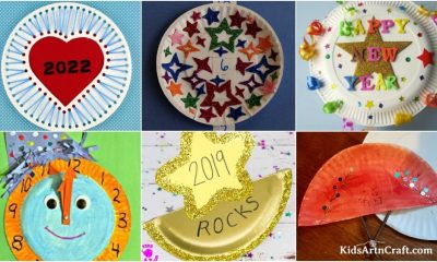 New Year Paper Plate Crafts for Kids