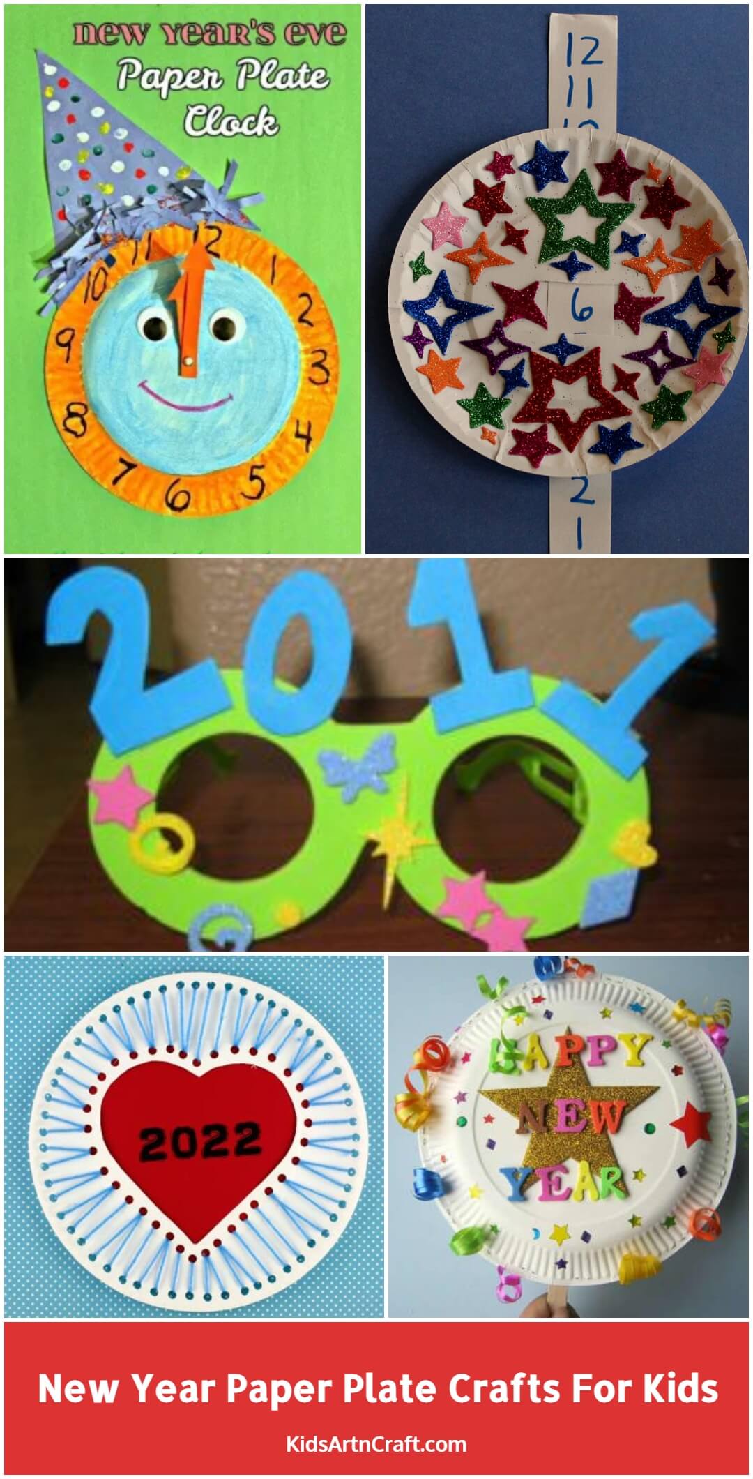 New Year Paper Plate Crafts For Kids
