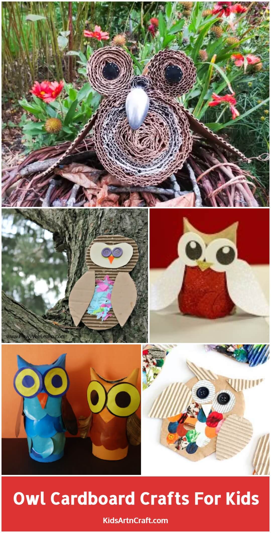 Owl Cardboard Crafts For Kids