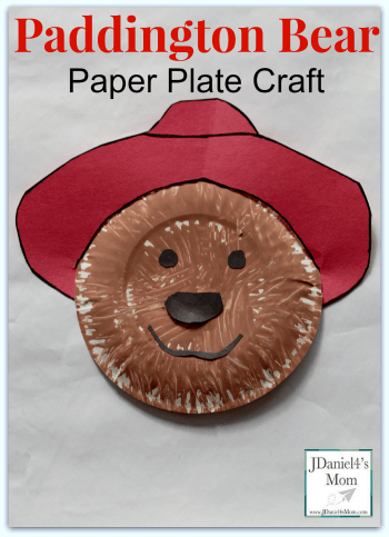 Paddington Bear Craft With Paper Plate For Kids