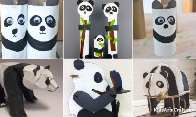 Panda Cardboard Crafts For Kids