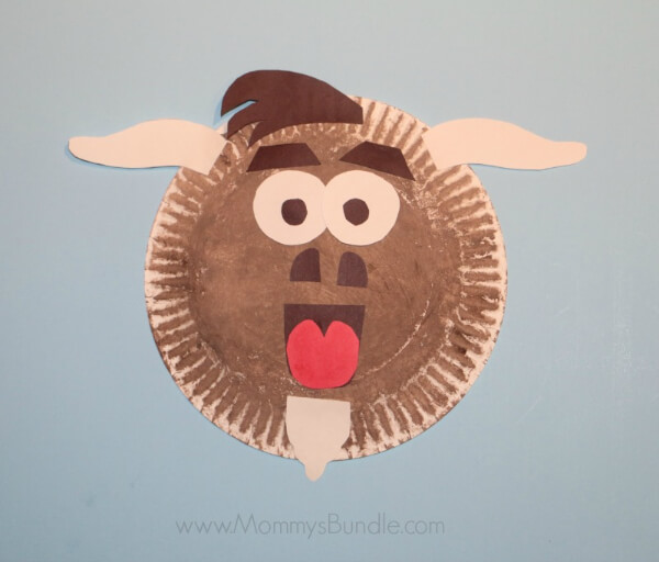 Paper Plate Goat Craft Idea For Kids