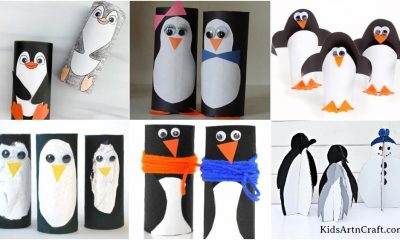 Penguin Cardboard Crafts for Kids