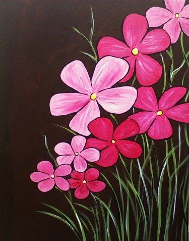 Pink Flower Drawing & Painting Ideas For 2nd Grade