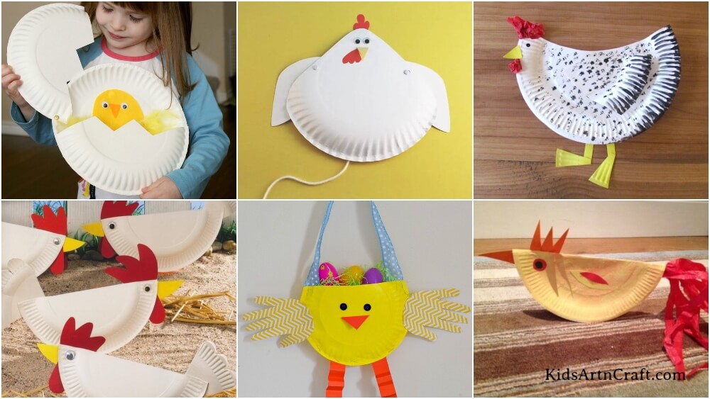 Poultry Day Paper Plate Crafts For Kids