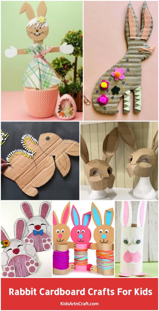 Rabbit Cardboard Crafts for Kids - Kids Art & Craft
