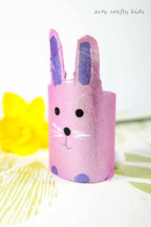 Recycled Cardboard Tube Bunny Art & Craft For Kids
