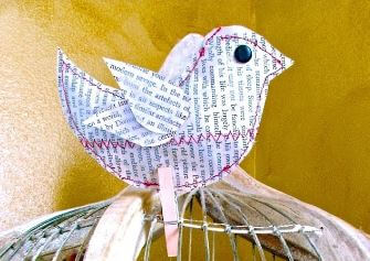 Recycled Newspaper Bird Craft Tutorial