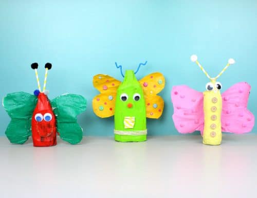 Recycled Plastic Bottles Love Bugs Insect Craft Activity Idea For Kids