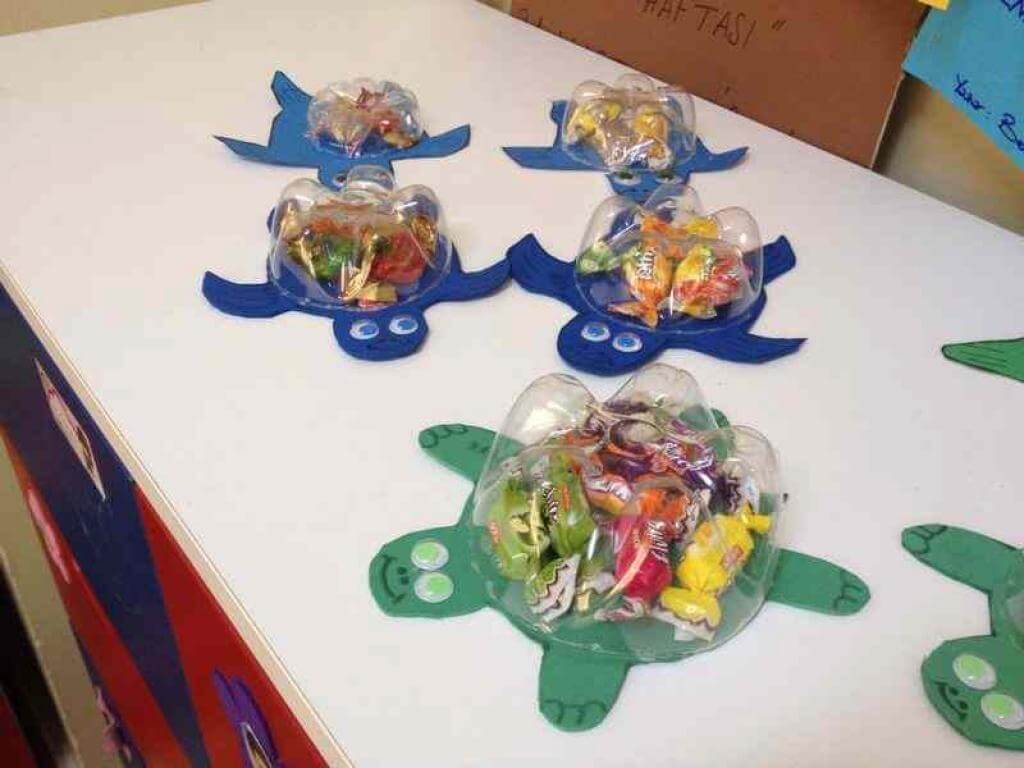 Reuse DIY Plastic Bottle Turtle Craft For Preschoolers