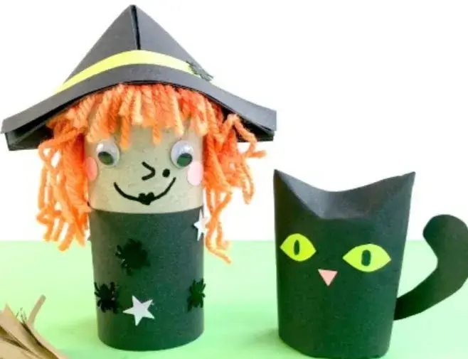 Scary Halloween Witch Craft Idea With Paper