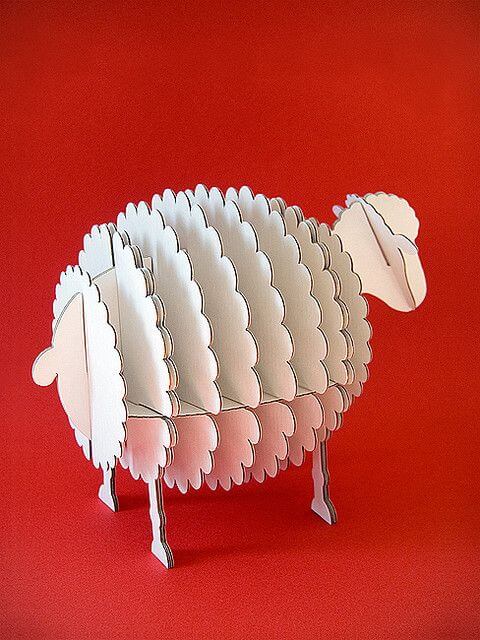 Sheep Cardboard Craft Idea For Kids