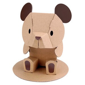 Simple Bear Craft Activity Using Cardboard Box