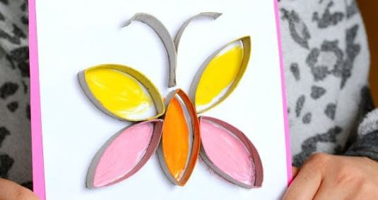 Simple Butterfly Spring Craft Idea For Kids