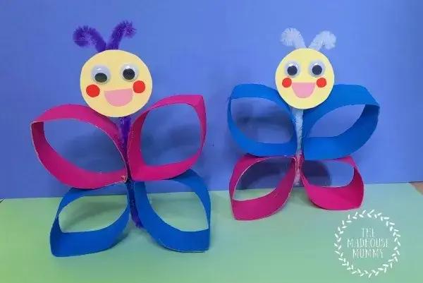 Simple Butterfly Toilet Paper Roll Art & Craft