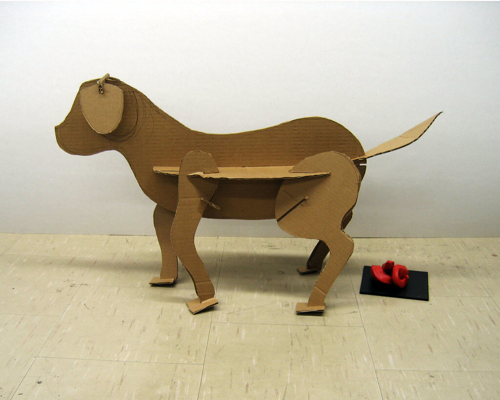 Simple Cardboard Dog Craft For Kids
