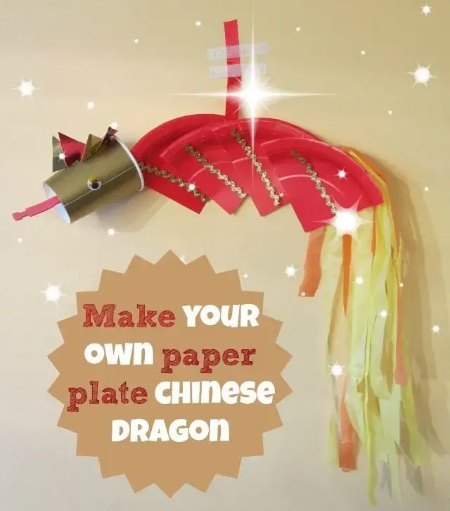 Simple Chinese Dragon Paper Plate Craft For New Year