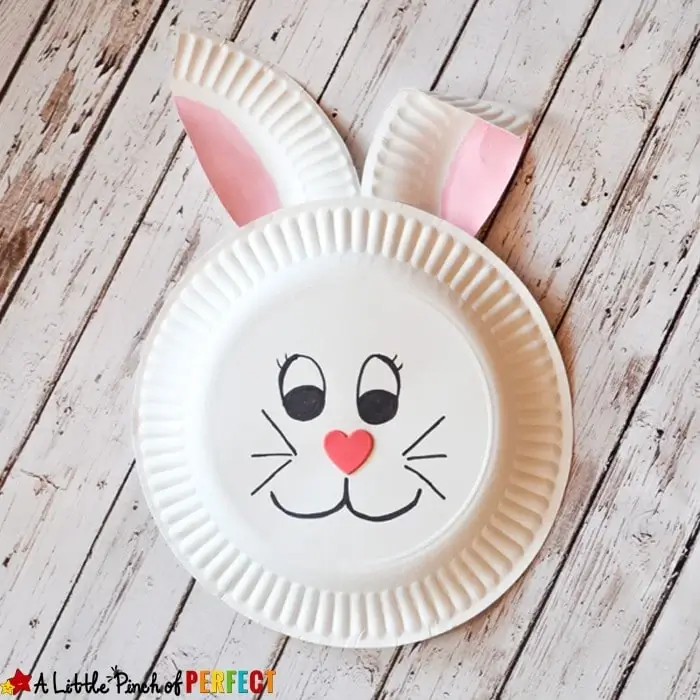 Bunny Paper Plate Crafts for Kids Simple Easter Bunny Paper Plate Craft Idea For Kids