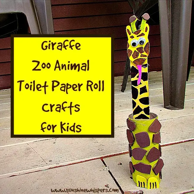 Toilet Roll Animal Crafts for Kids Simple Giraffe Craft With Toilet Paper Roll