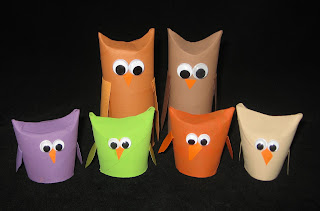 Simple Owl Birds Craft Idea Using Toilet Paper Roll