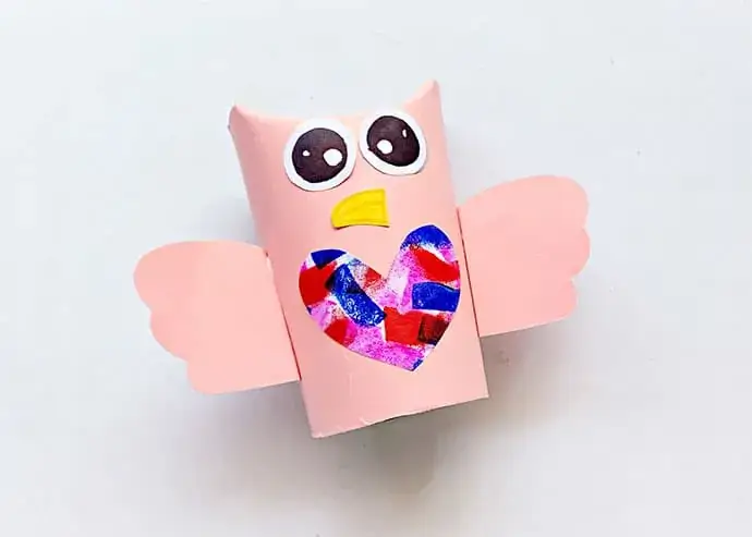 Simple Owl Craft With Cardboard Tube