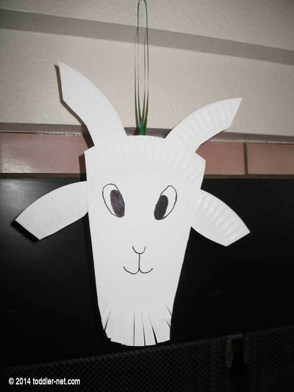 Simple Paper Plate Goat Craft For Preschoolers