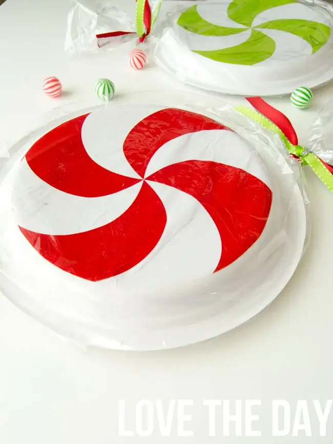 Simple Paper Plate Peppermint Candy Craft For Preschoolers