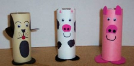Toilet Paper Roll Farm Animal Crafts Simple Recycled Barnyard Animals Using Toilet Paper Roll