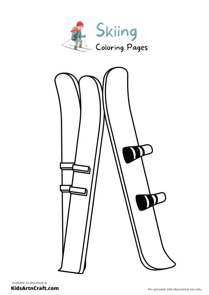 Skiing Coloring Pages For Kids – Free Printables