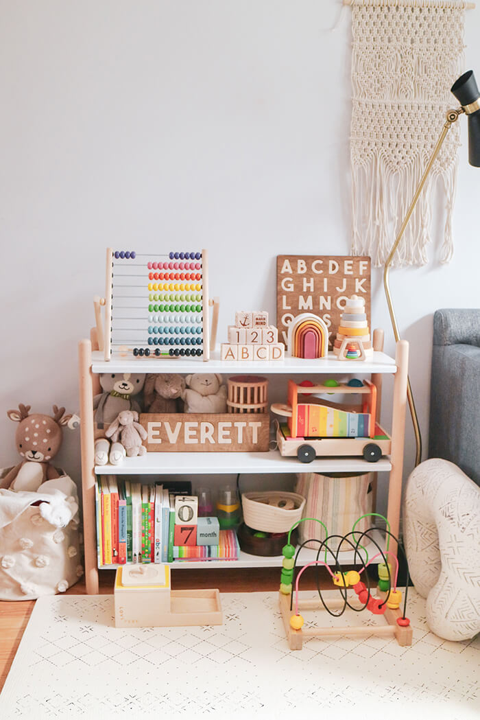 Small Space Toy Storage Play Area For Kids