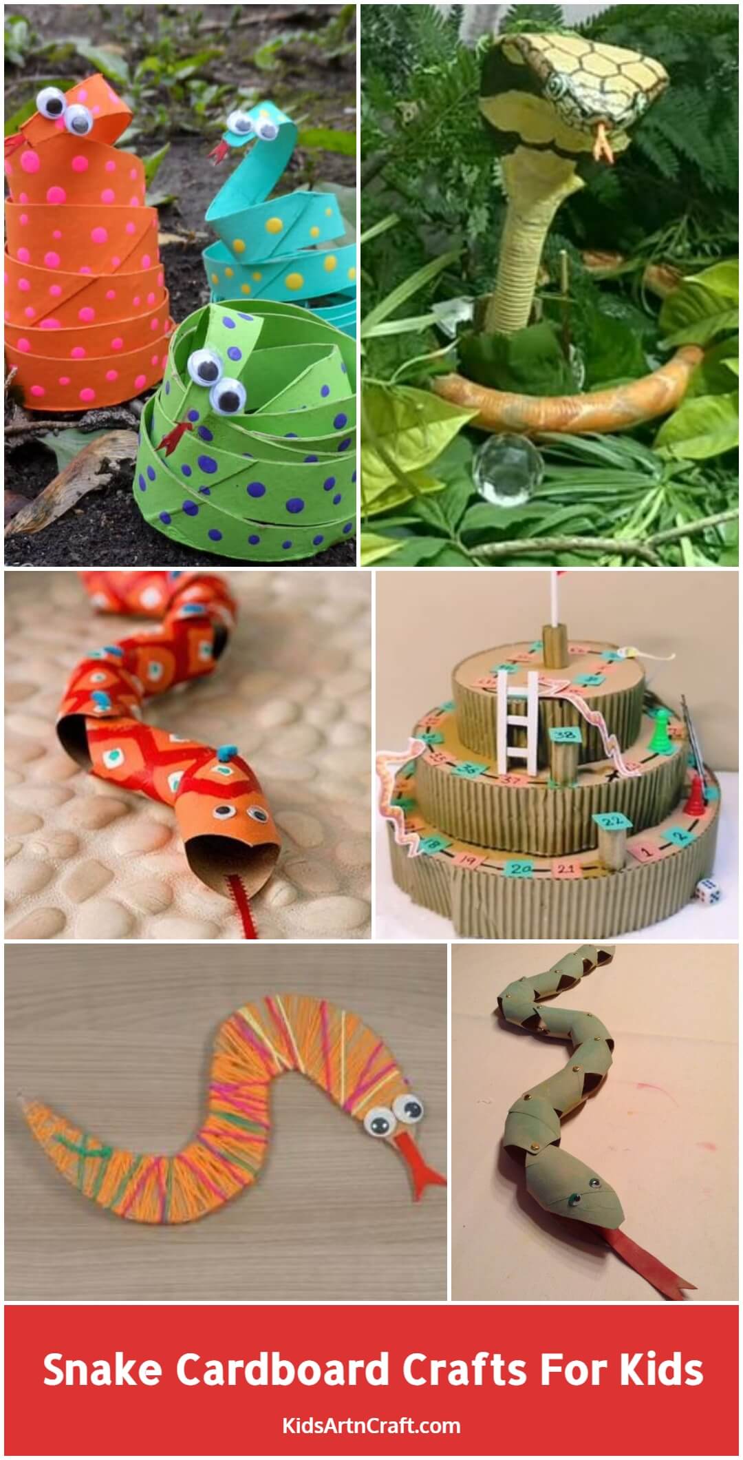 Snake Cardboard Crafts For Kids