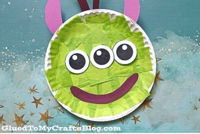 Paper Plate Alien Craft Activity For Kids