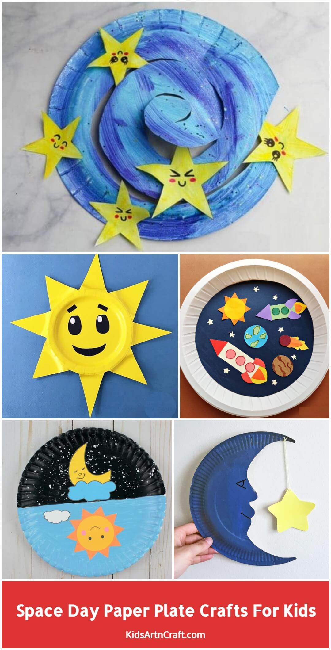 Space Day Paper Plate Crafts For Kids