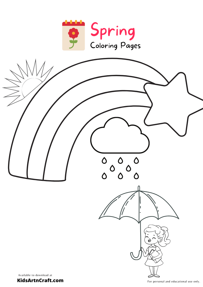 Spring Coloring Pages For Kids – Free Printables