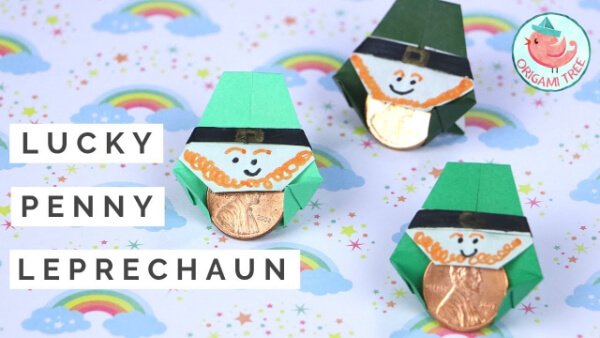 St. Patrick's Day Origami Ideas That Kids Can Make St. Patrick's Day Origami Leprechaun Craft