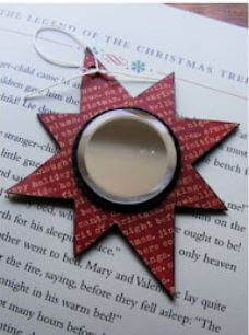 Star Mirror Ornament Craft For Christmas